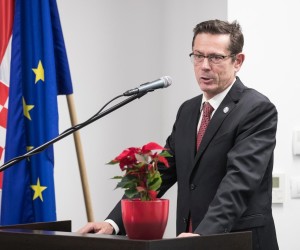 Zagreb: Proslava obilježavanja 70 godina od usvajanja UN Opće deklaracije o ljudskim pravima 10.12.2018., Zagreb, Visoka skola medjunarodnih odnosa i diplomacije Dag Hammarskjold -  Konferencija Future of Peace 2018 – Proslava obiljezavanja 70 godina od usvajanja UN Opce deklaracije o ljudskim pravima.Ivan Simonovic. rrPhoto: Davor Puklavec/PIXSELL