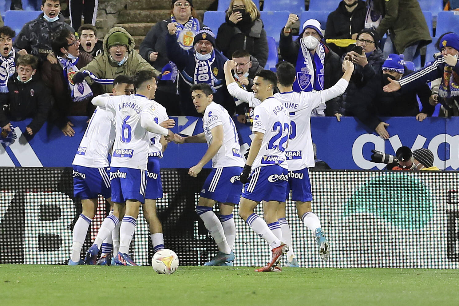 Partido de LaLiga SmartBank entre el Real Zaragoza y la Union Deportiva Almeria. En la imagen, . LaLiga SmartBank match between Zaragoza and Almeria. In this picture, . PUBLICATIONxNOTxINxESP