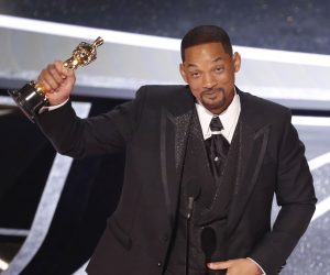 epa09854876 Us actor Will Smith reacts after winning the Oscar for Best Actor for 'King Richard' during the 94th annual Academy Awards ceremony at the Dolby Theatre in Hollywood, Los Angeles, California, USA, 27 March 2022. The Oscars are presented for outstanding individual or collective efforts in filmmaking in 24 categories.  EPA/ETIENNE LAURENT