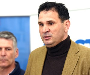 Split, 30.03.2022. - Konferencija za novinare stranke Most Grada Splita.Na slici Josip Markotić. foto HINA/ Mario STRMOTIĆ/ ml