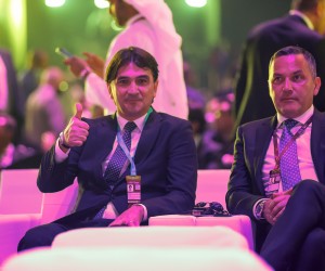 Doha, 01.04.2022 - Ždrijeb skupina Svjetskog nogometnog prvenstva Katar 2022 u Doha Exhibition and Convention Center (DECC). Na slici Zlatko Dalić, Marijan Kustić.
foto HINA/ Damir SENČAR/ ds