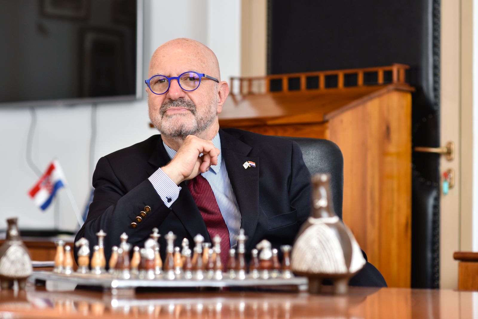 23.02.2021., Zagreb - Ilan Mor, izraelski veleposlanik u Hrvatskoj. Photo: Saša Zinaja/NFoto