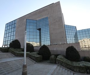 02.01.2020., Zagreb - Zgrada Nacionalne Sveucilisne Knjiznice koja ce sest mjeseci biti srediste Vijeca EU.rPhoto: Robert Anic/PIXSELL