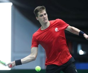 02.03..2020., Zagreb, Dom Sportova - Trening hrvatske Davis Cup reprezentacije u dvorani II Doma sportova. Nino SerdarusicrPhoto: Igor Kralj/PIXSELLrr
