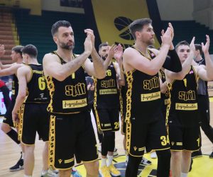 02.06.2021., Split - Cetvrta finalna utakmica doigravanja prvenstva Hrvatske za kosarkase, KK Zadar - KK Split. Mateo Kedzo, Marin Maric Photo: Ivo Cagalj/PIXSELL