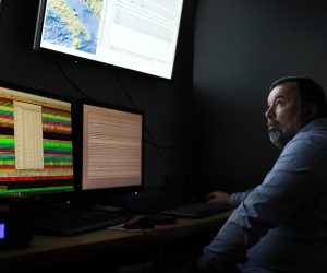 05.02.2020., Zagreb - Seizmoloska sluzba, Prirodoslovno-matematicki fakultet. Seizmolog Kresimir Kuk. Photo: Sanjin Strukic/PIXSELL