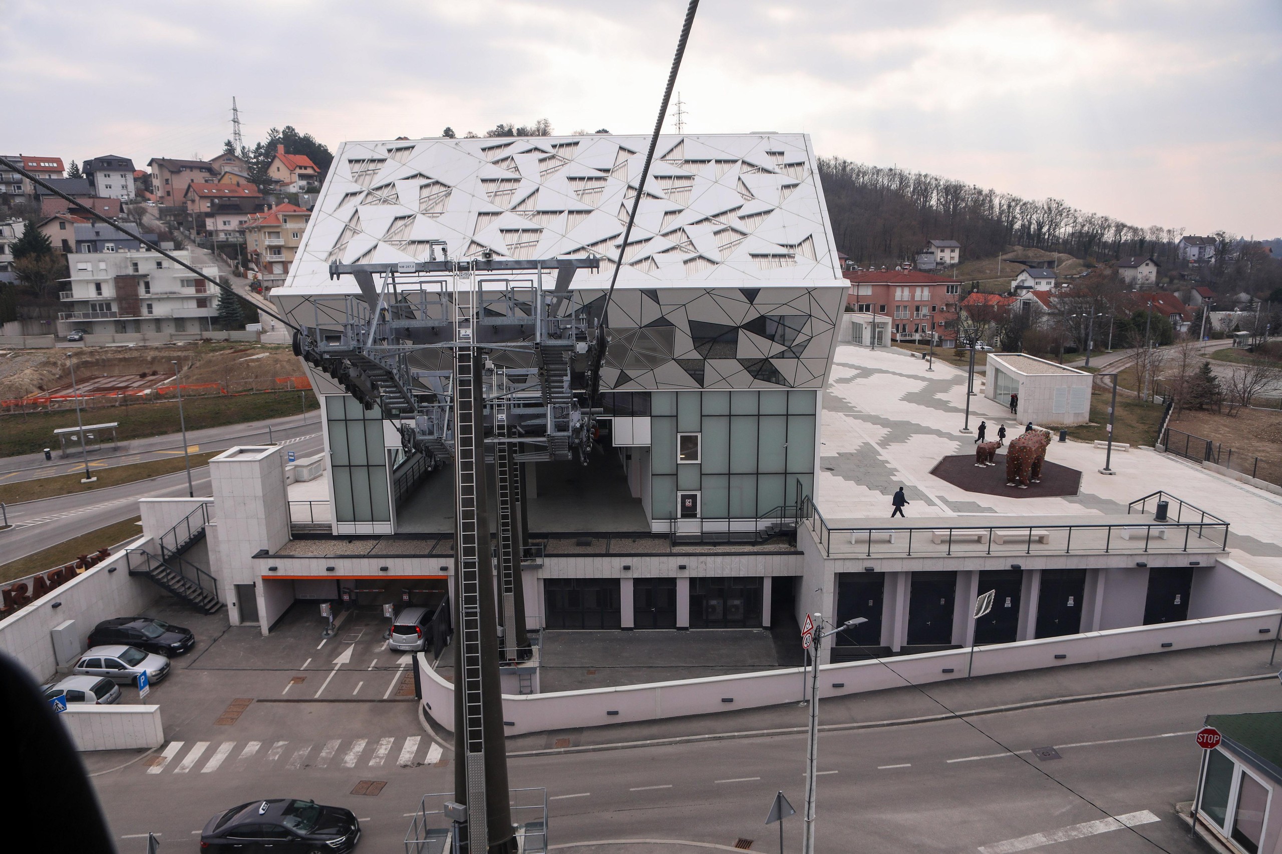 07.03.2022., Zagreb - Pogled iz kabine Zicare Sljeme. Photo: Tomislav Miletic/PIXSELL