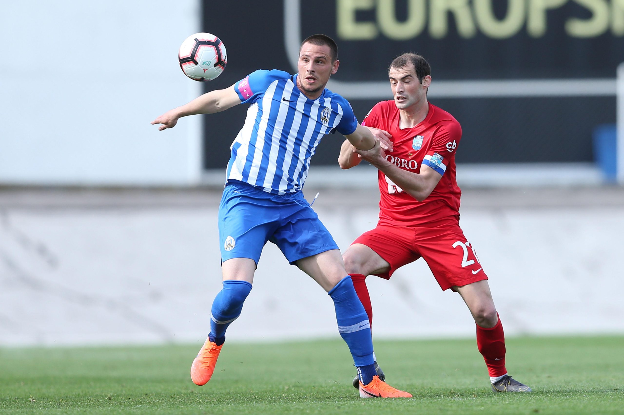 11.05.2019., stadion u Kranjcevicevoj ulici, Zagreb - Hrvatski Telekom Prva liga, 33. kolo, NK Lokomotiva - NK Osijek. Dejan Radonjic, Mile Skoric. "nPhoto: Luka Stanzl/PIXSELL