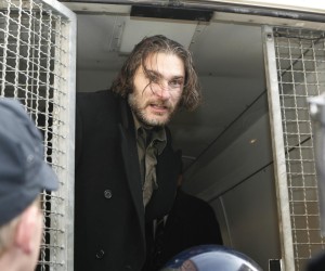 21.01.2012., Zagreb - Na Trgu bana Jelacica odrzao se prosvjed protiv ulaska Hrvatske u EU. Na prosvjedu je doslo do fizickog sukoba te je policija privela nekoliko prosvjednika. Marko Franciskovic. Photo: Martina Popovcic/PIXSELL