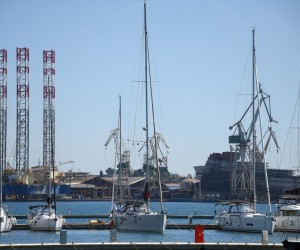 12.04.2022., Pula - Kontroverzni poduzetnik Danko Koncar, u Puli otvorio svoju marinu. Marina Polesana, kako joj je ime, smjestena je u dotad devastiranoj bivsoj vojnoj zoni, a koja je dio buduceg projekta Brijuni Rivijera. Photo: Sasa Miljevic/PIXSELL