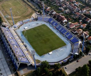 20.07.2012., Osijek - Zracne snimke grada i okolice. Stadion Gradski vrtr"nPhoto: Marko Mrkonjic/PIXSELL