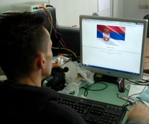 16.09.2012., Pozega - Hakeri na sluzbenu internetsku stranicu Pozesko-slavonske zupanije postavili srbijansku zastavu. rPhoto: Dusan Mirkovic/PIXSELL