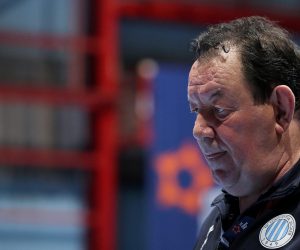 13.02.2022., Zagreb - Dom Sportova, utakmica 5. kola skupine A Europske lige rukometasica, RK Lokomotiva Zagreb - Sola HB. Trener Lokomotive Nenad Sostaric. 
 Photo: Goran Stanzl/PIXSELL