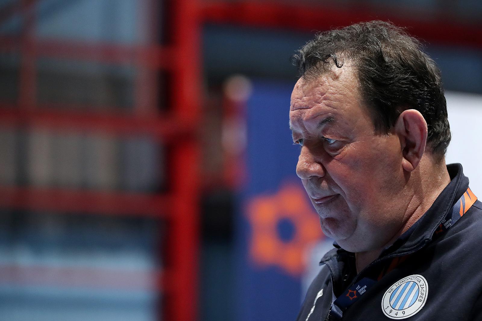 13.02.2022., Zagreb - Dom Sportova, utakmica 5. kola skupine A Europske lige rukometasica, RK Lokomotiva Zagreb - Sola HB. Trener Lokomotive Nenad Sostaric. 
 Photo: Goran Stanzl/PIXSELL