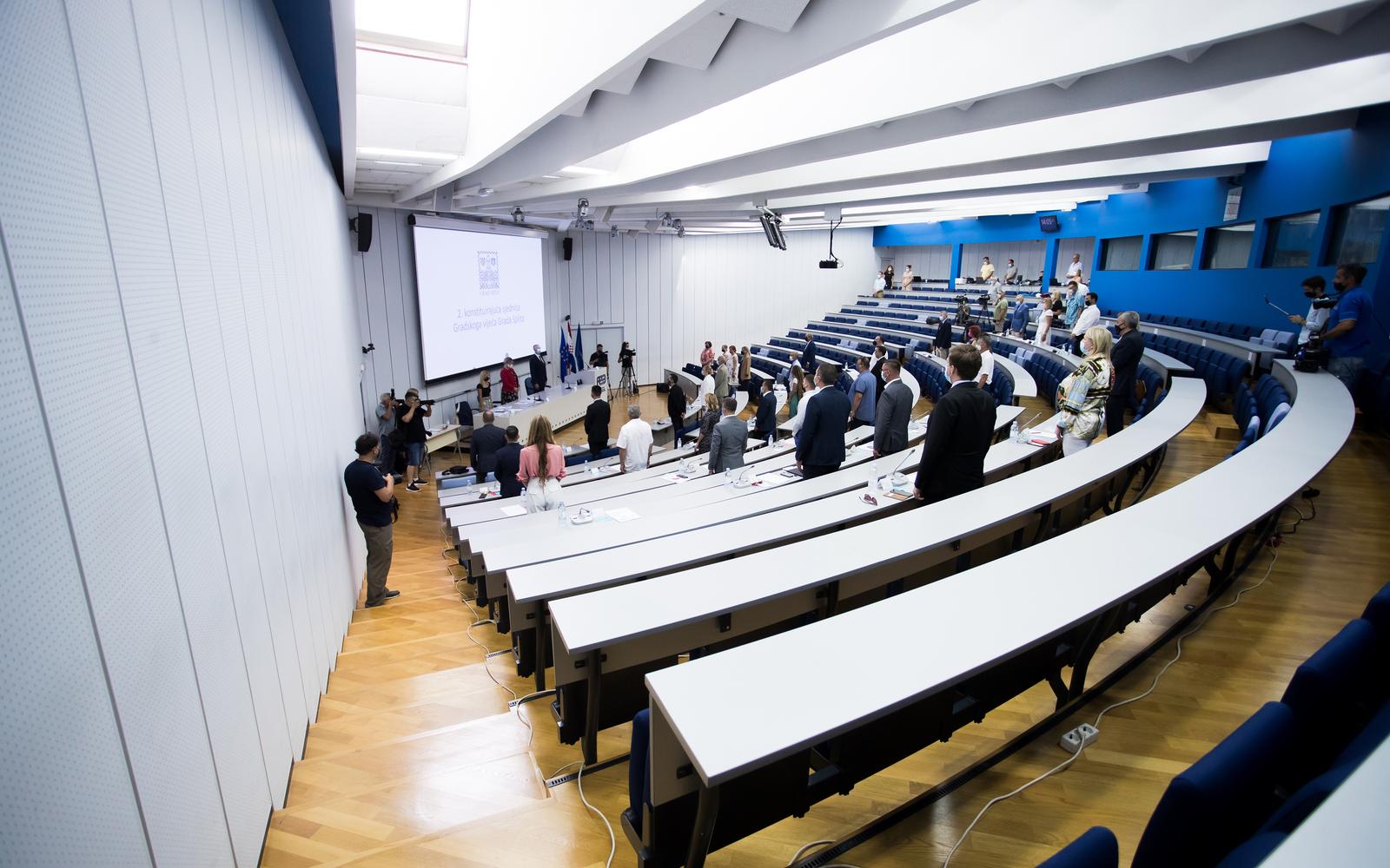 13.07.2021., Split - Druga konstituirajuca sjednica Gradskog vijeca Splita.rPhoto: Milan Sabic/PIXSELL