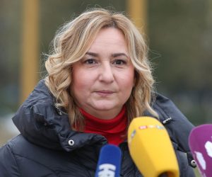 13.11.2020., Zagreb - Pregovori izmedju pregovarackog odbora Vlade RH i predstavnika sindikata o sklapanju dodataka Kolektivnim ugovorima s predstavnicima javnih i drzavnih sluzbi.  predsjednica Sindikata hrvatskih ucitelja Sanja Sprem Photo: Marko Prpic/PIXSELL