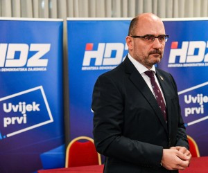 15.03.2020., Zagreb - Izborni stozer tima "Opcija za promjene" na unutarstranackim izborima u HDZ-u u hotelu Panorama. Milijan Brkic Photo: Josip Regovic/PIXSELL