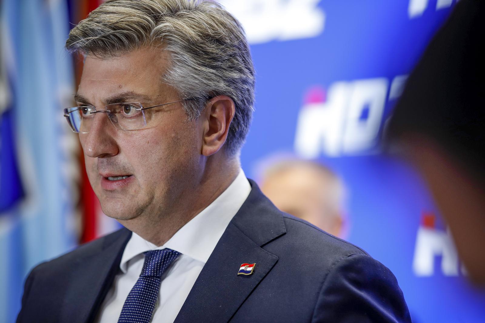 19.04.2022., Zagreb - Sjednica Predsjednistva i Nacionalnog vijeca HDZ-a nakon koje je premijer Andrej Plenkovic dao izjave za medije.  Photo: Slavko Midzor/PIXSELL