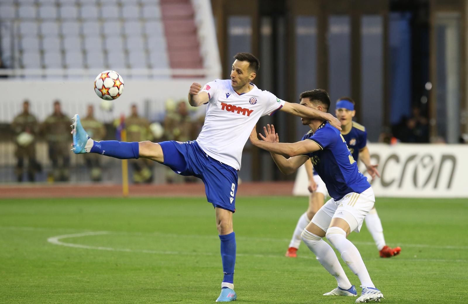 20.04.2022., stadion Poljud, Split - Hrvatski Telekom Prva liga, 09. kolo, HNK Hajduk - GNK Dinamo. Photo: Ivo Cagalj/PIXSELL