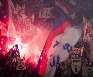 20.04.2022., stadion Poljud, Split - Hrvatski Telekom Prva liga, 09. kolo, HNK Hajduk - GNK Dinamo. Photo: Milan Sabic/PIXSELL
