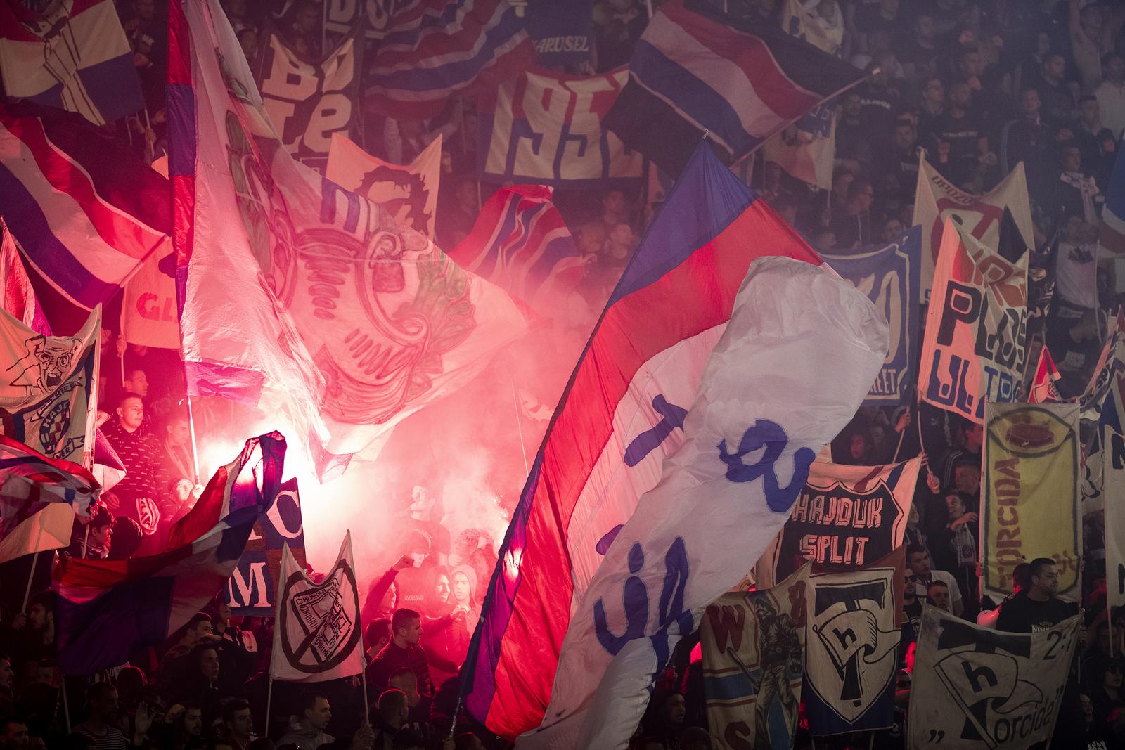 20.04.2022., stadion Poljud, Split - Hrvatski Telekom Prva liga, 09. kolo, HNK Hajduk - GNK Dinamo. Photo: Milan Sabic/PIXSELL