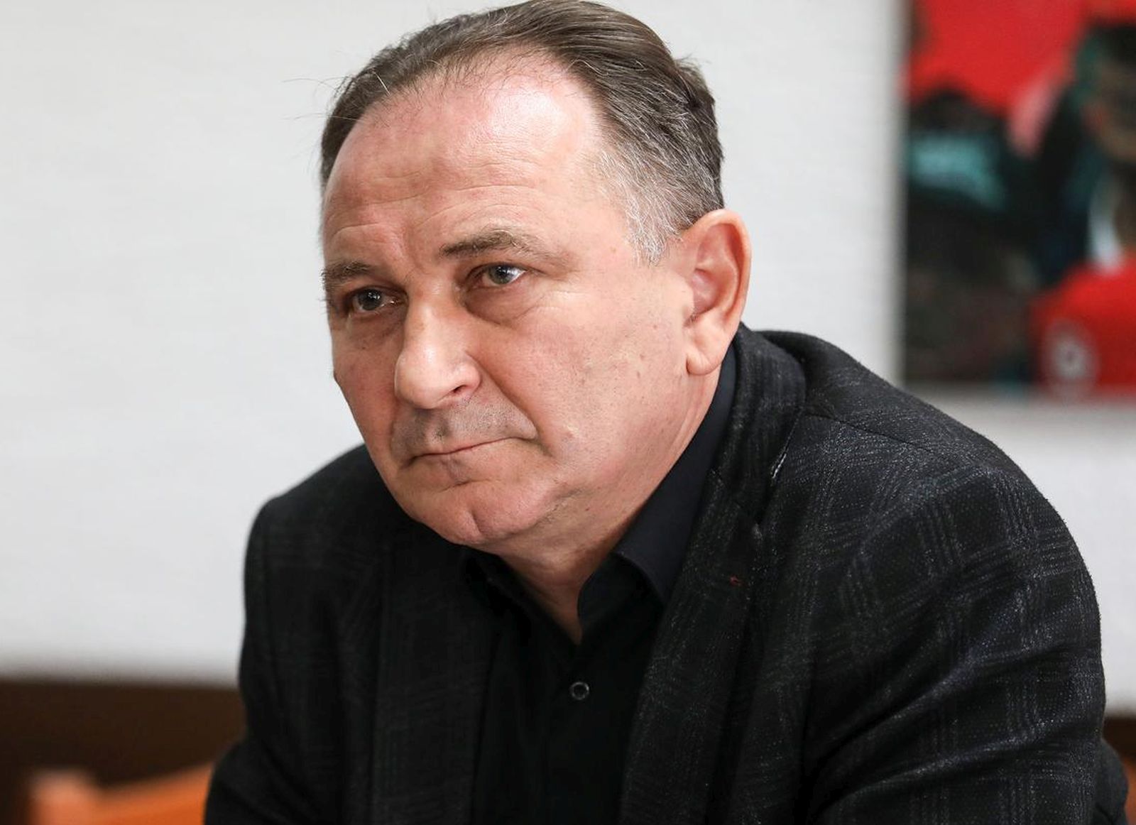 21.4.2022., Zagreb, Trg kralja Petra Kresimira IV, broj 2. Konferencija za medije saveza samostalnih sindikata Hrvatske na kojoj ce biti najavljene aktivnosti SSSH u sklopu obiljezavanja praznika rada. Organizirat ce povorku pod nazivom Za Hrvatsku zadovoljnih radnika.
 Photo: Marin Tironi/PIXSELL