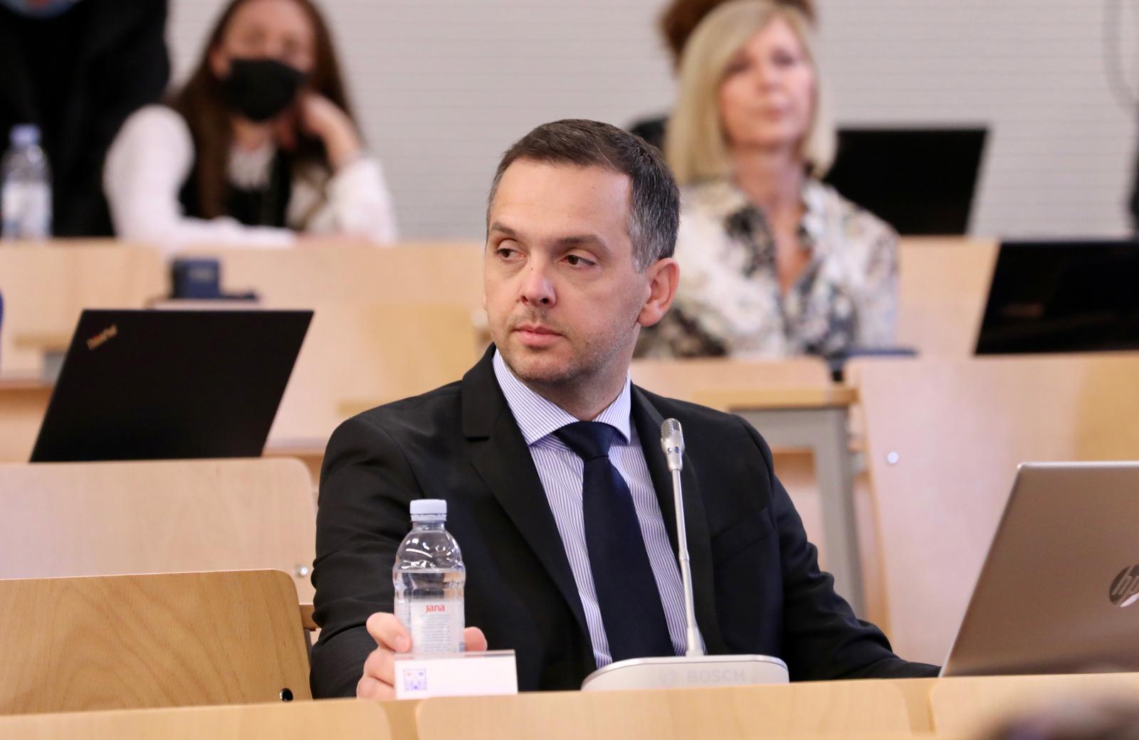 21.10.2021.,Split- 6. sjednica Gradskog vijeca. Vjecnik Ante Franic.
Photo:Ivo Cagalj/PIXSELL Photo: Ivo Cagalj/PIXSELL