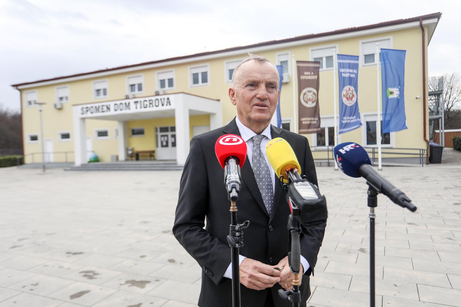 22.01.2022., Zagreb - Rakitje, prostorije Ustanove za sveobuhvatnu skrb "Tigar". Izborna skupstina hrvatskog generalnog zbora. Novoizabrani predsjednik zbora je general bojnik Marinko Kresic.

 Photo: Marin Tironi/PIXSELL