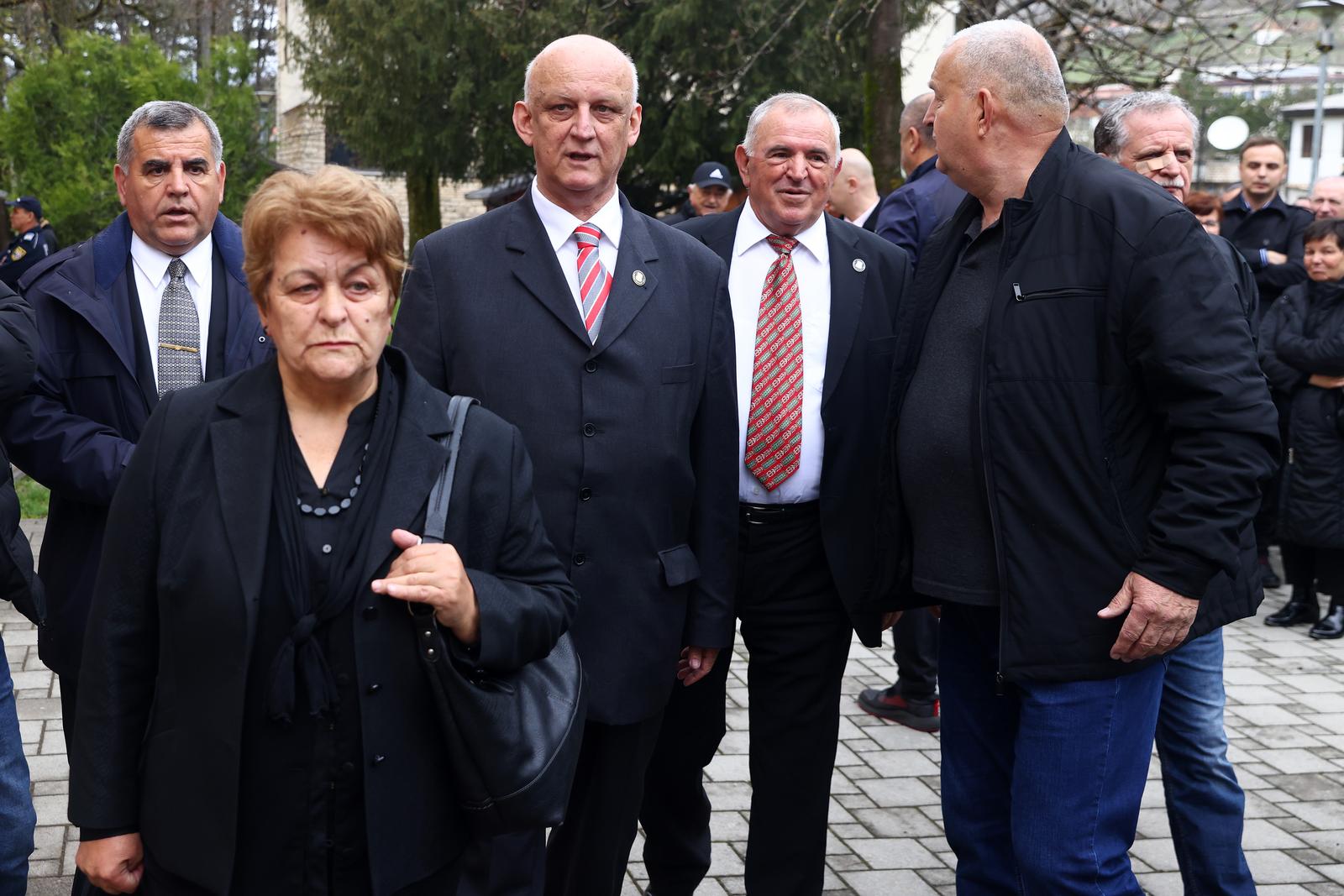 23.04.2022., Livno - Predsjednik Republike Hrvatske Zoran Milanovic sudjelovao na svecanoj sjednici Gradskog vijeca Grada Livna povodom obiljezavanja 30. obljetnice obrane Livna i livanjskog kraja. Nakon svecane sjednice, predsjednik Milanovic je  polozio vijenac i zapalio svijecu ispred Spomenika poginulim za slobodu hrvatskog naroda. Ljubo Cesic Rojs, Rahim Ademi. Photo: Denis Kapetanovic/PIXSELL
