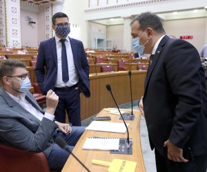 23.07.2020., Zagreb - 1. sjednica Hrvatskoga sabora nastavljena je danas predstavljanjem nove Vlade Republike Hrvatske. Glasovanje o povjerenju Vladi  ocekuje se u popodnevnim satima.rPhoto: Patrik Macek/PIXSELL