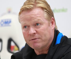 23.08.2017., Poljud, Split - Konferencija za medije trenera FC Everton Ronalda Koemana uoci  sutrasnje uzvratne utakmice doigravanja za Europsku ligu protiv Hajduka. r"nPhoto: Miranda Cikotic/PIXSELL