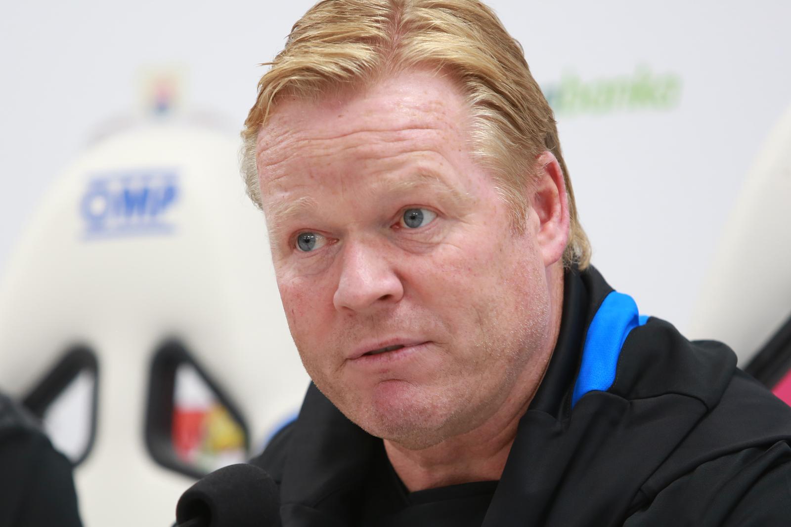 23.08.2017., Poljud, Split - Konferencija za medije trenera FC Everton Ronalda Koemana uoci  sutrasnje uzvratne utakmice doigravanja za Europsku ligu protiv Hajduka. r"nPhoto: Miranda Cikotic/PIXSELL