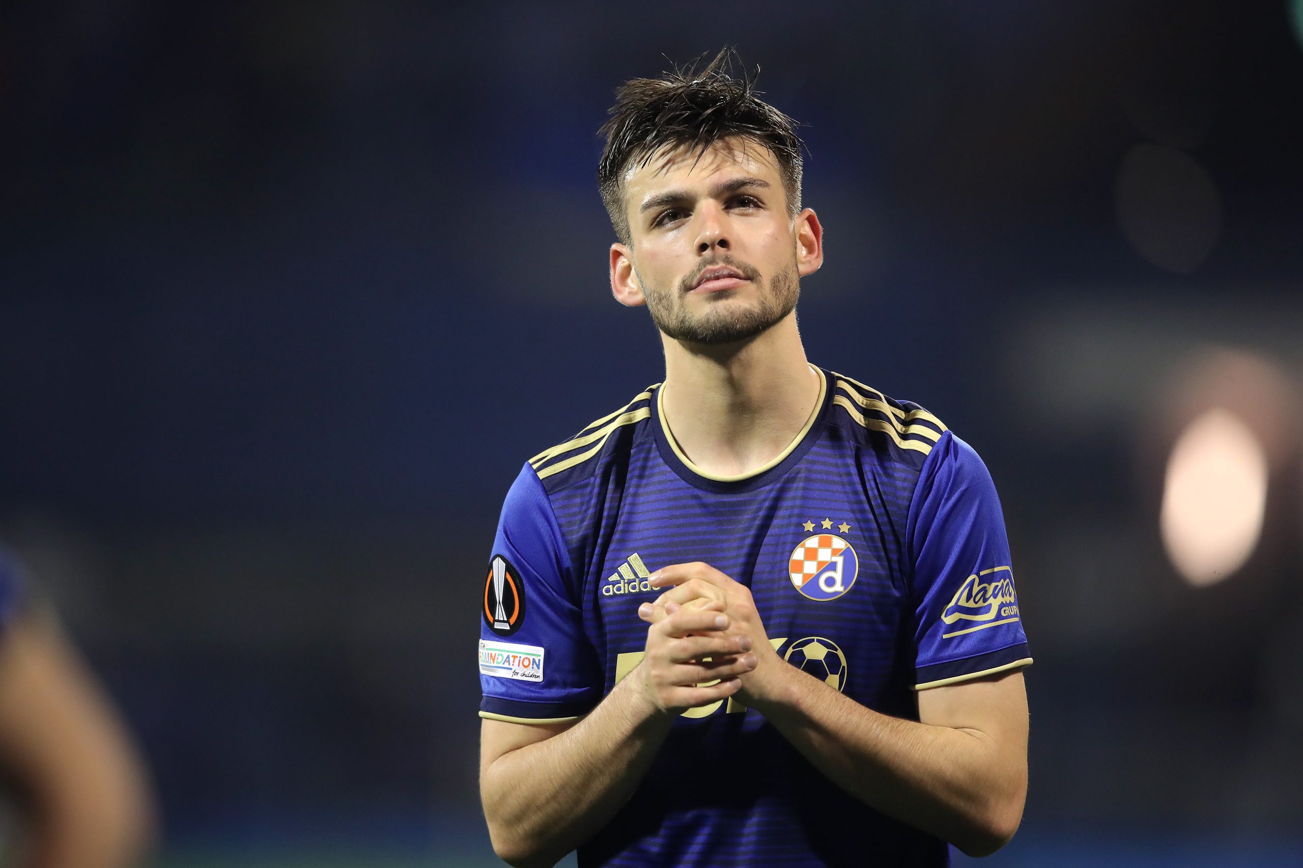 24.02.2022., stadion Maksimir, Zagreb - Uzvratna utakmica sesnaestine finala UEFA Europske lige, GNK Dinamo - FC Sevilla. Marko Bulat Photo: Luka Stanzl/PIXSELL