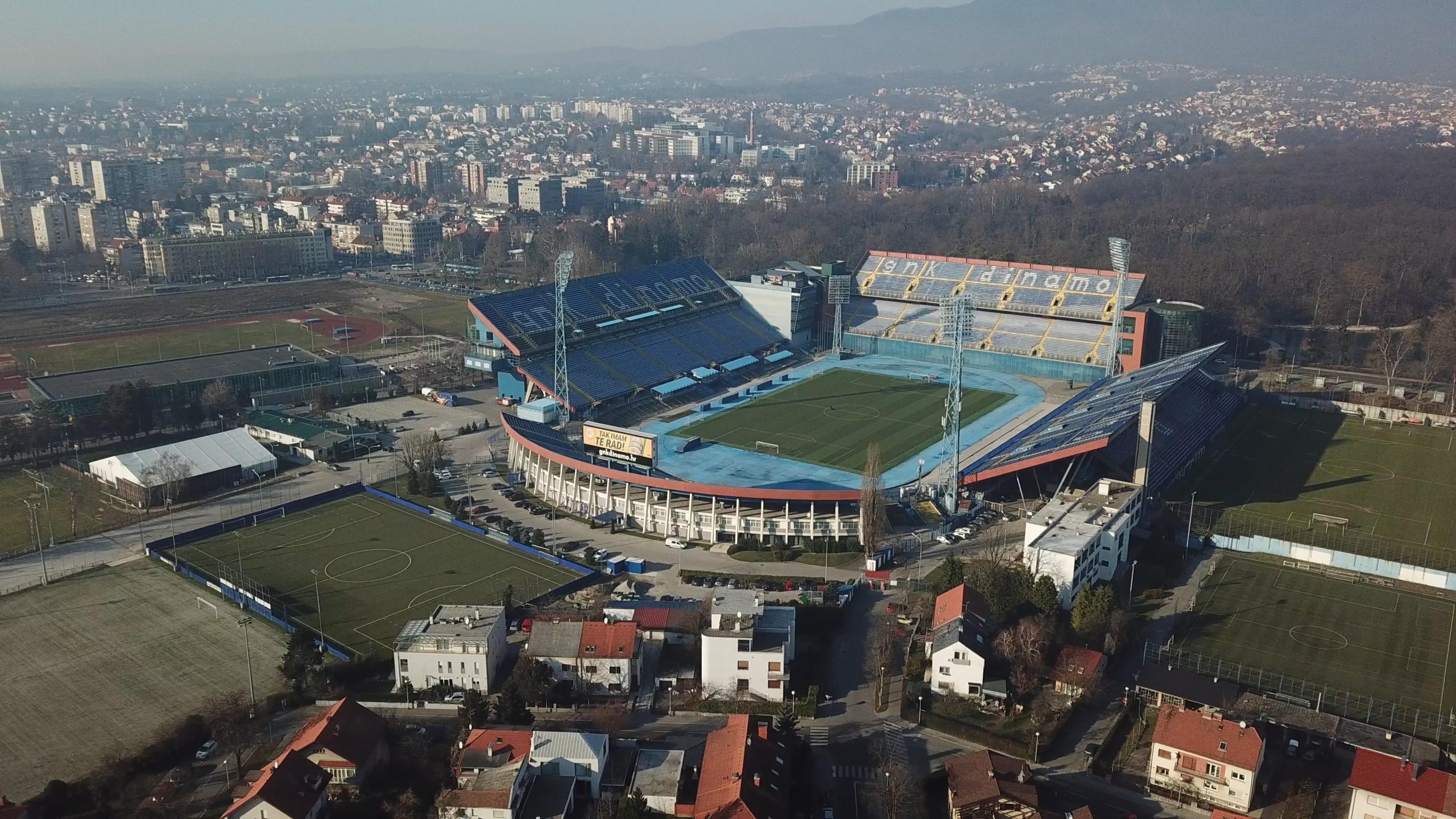 08.01.2020., Zagreb - Fotografija stadiona Maksimir iz zraka. Photo: PIXSELL