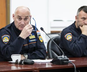 25.04.2022., Split - Damir Trut sa suradnicima se sastao sa Zupanom Splitsko-dalmatinskim. Photo: Milan Sabic/PIXSELL