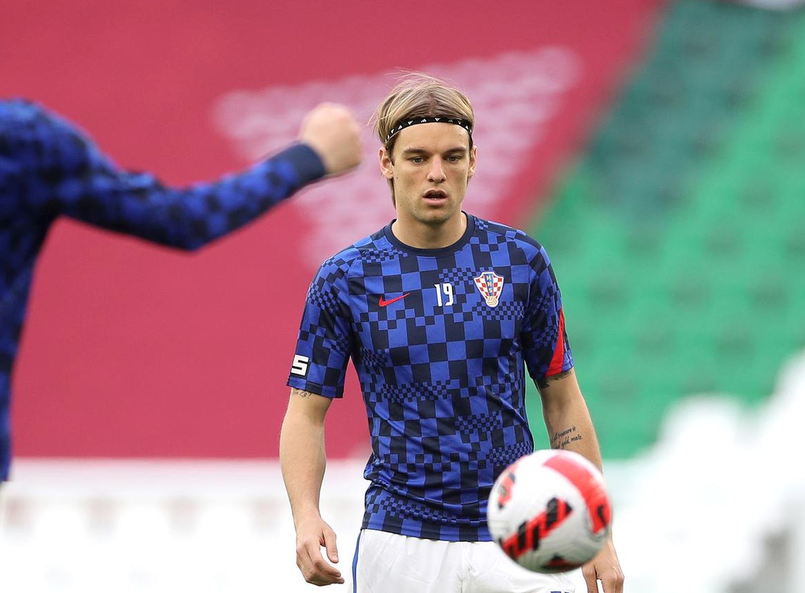 26.03.2022., Katar, Doha - Prijateljski turnir na kojem nastupaju Katar, Bugarska, Slovenija i Hrvatska priprema je za nadolazece Svjetsko prvenstvo. Prijateljska nogometna utakmica na stadionu Education City, Hrvatska - Slovenija. Photo: Igor Kralj/PIXSELL