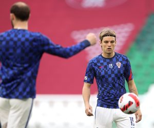 26.03.2022., Katar, Doha - Prijateljski turnir na kojem nastupaju Katar, Bugarska, Slovenija i Hrvatska priprema je za nadolazece Svjetsko prvenstvo. Prijateljska nogometna utakmica na stadionu Education City, Hrvatska - Slovenija. Photo: Igor Kralj/PIXSELL