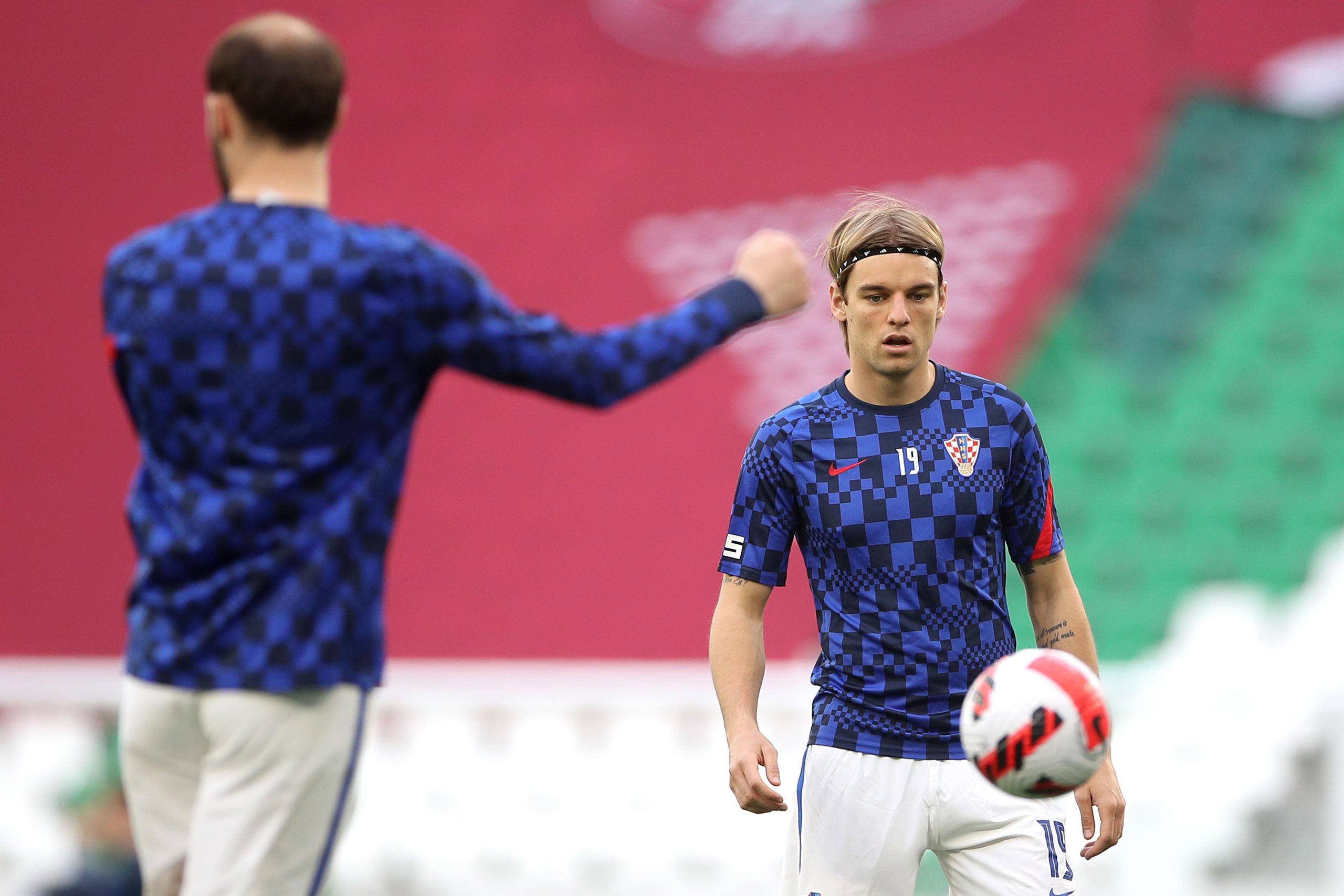26.03.2022., Katar, Doha - Prijateljski turnir na kojem nastupaju Katar, Bugarska, Slovenija i Hrvatska priprema je za nadolazece Svjetsko prvenstvo. Prijateljska nogometna utakmica na stadionu Education City, Hrvatska - Slovenija. Photo: Igor Kralj/PIXSELL