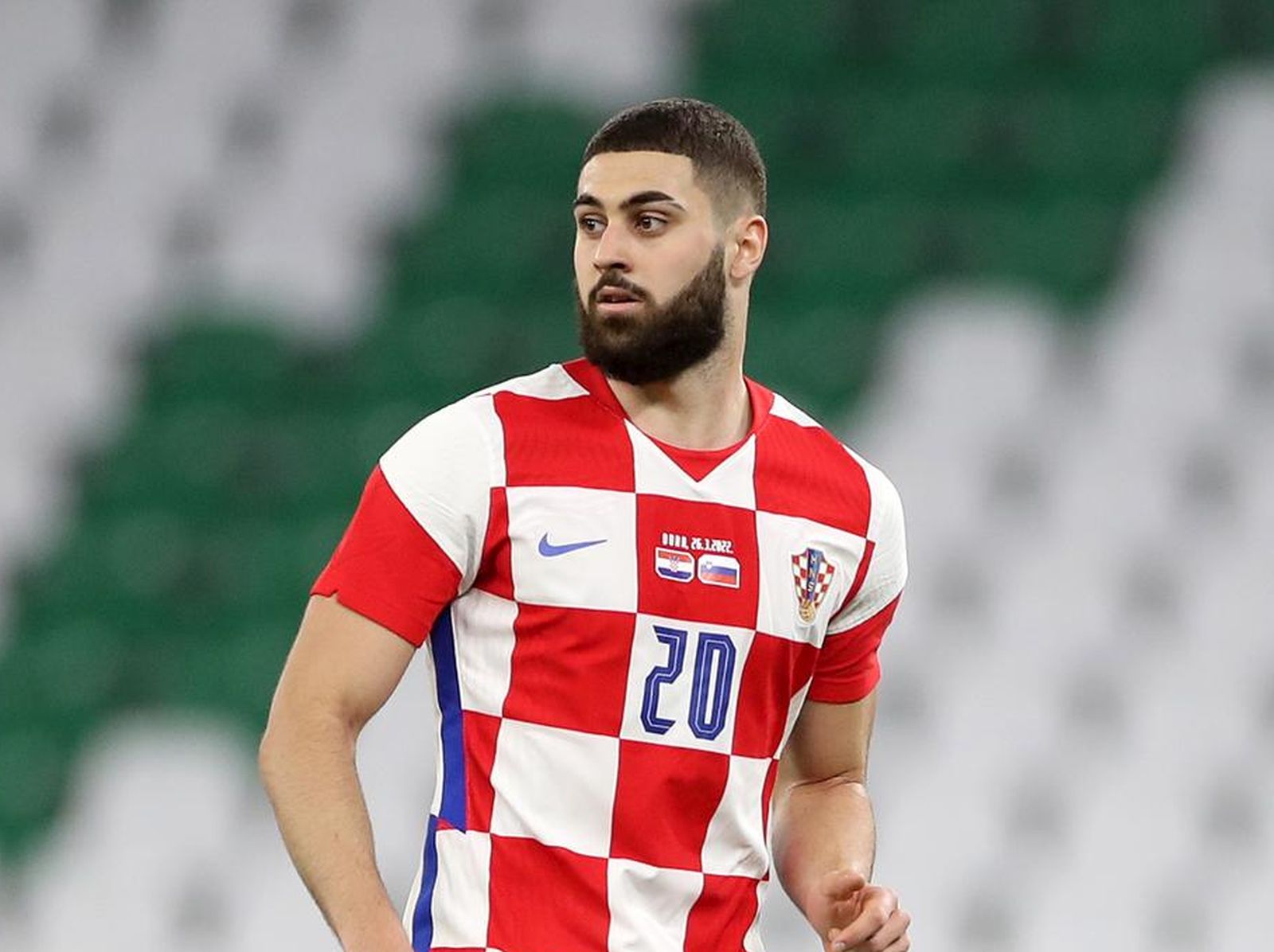 26.03.2022., Katar, Doha - Prijateljski turnir na kojem nastupaju Katar, Bugarska, Slovenija i Hrvatska priprema je za nadolazece Svjetsko prvenstvo. Prijateljska nogometna utakmica na stadionu Education City, Hrvatska - Slovenija. Photo: Igor Kralj/PIXSELL