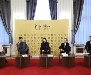 27.04.2022., Novinarski dom, Zagreb - Godisnji izvjestaj "Ljudska prava u Hrvatskoj: pregled stanja za 2021. godinu". Photo: Marko Prpic/PIXSELL