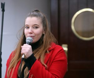 28.01.2020., Split - Na jedrenjaku Star Clippers najavljen je "kulturni incident" uoci premijere mjuzikla "Bambina". Jelena Bosancicr Photo: Miranda Cikotic/PIXSELL
