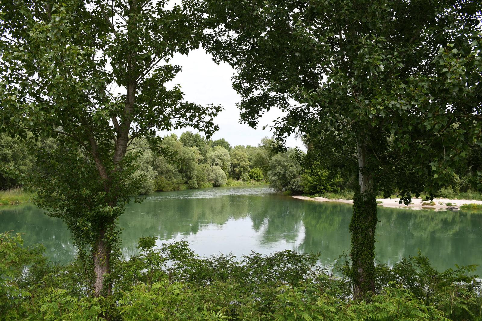 28.05.2020., Legrad - Opcina Legrad ima i skriveni turisticki adut ali jos uvijek nedovoljno neiskoristen. Rijec je o idilicnoj lokaciji, utoku (uscu) Mure u Dravu. rPhoto: Damir Spehar/PIXSELL