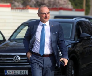 29.03.2022., Karlovac - Zajednicka sjednica Predsjednistva, Nacionalnog vijeca i Kluba zastupnika Hrvatske demokratske zajednice. Gordan Grlic Radman. Photo: Kristina Stedul Fabac/PIXSELL
