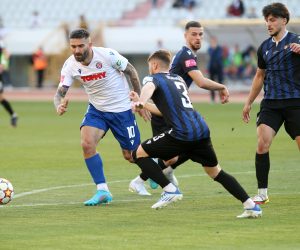 29.04.2022., Split - Utakmica 33. kola Hrvatski Telekom Prve lige izmedju Hajduka i Hrvatskog dragovoljca na Poljudu. Marko Livaja. Photo: Ivo Cagalj/PIXSELL