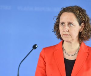 29.07.2021., Zagreb - Vlada je sa sjednice u saborsku proceduru uputila konacni prijedlog Zakona o elektronickim medijima. Ministrica kulture i medija Nina Obuljen Korzinek. rPhoto: Davorin Visnjic/PIXSELL