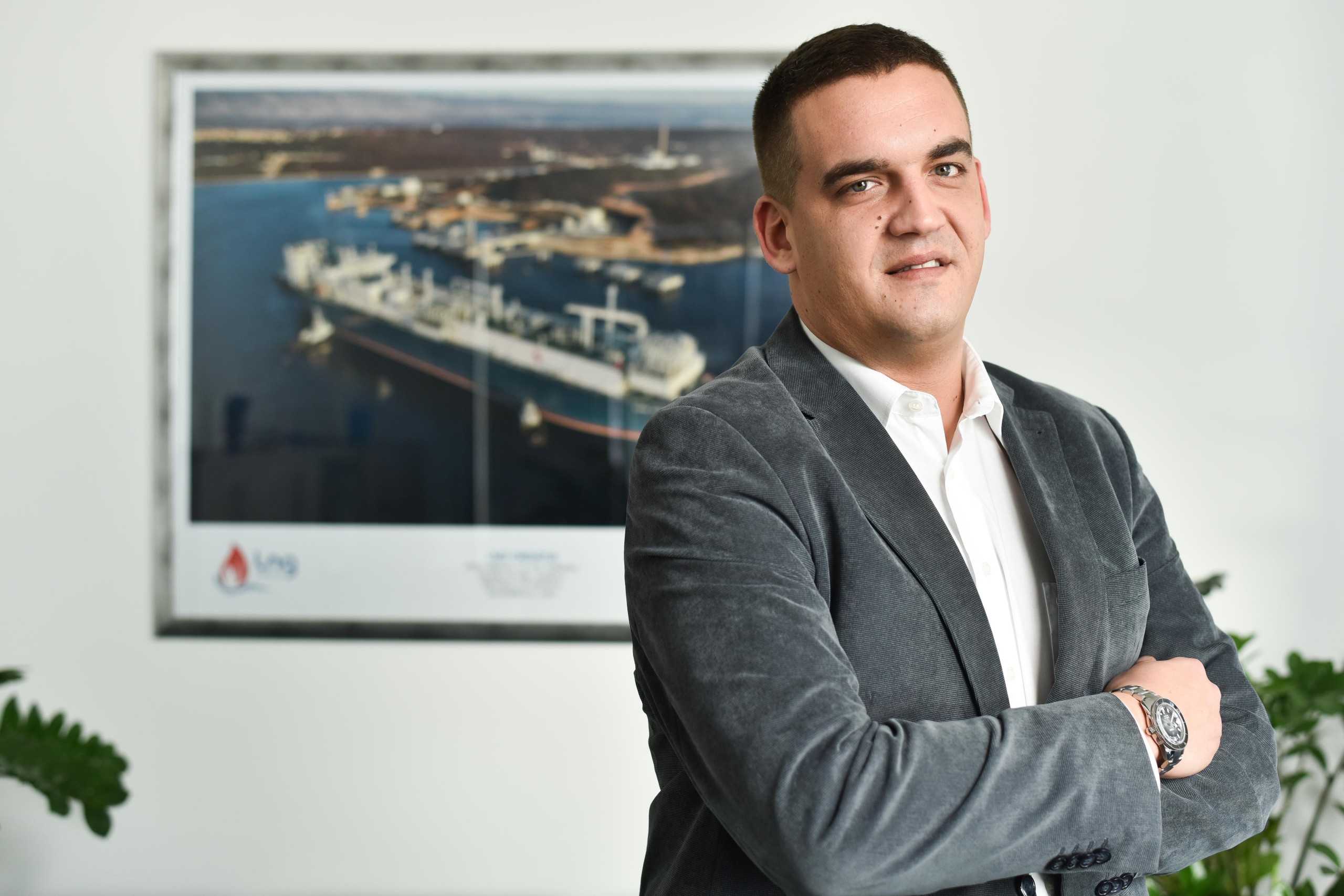 19.02.2021., Zagreb - Hrvoje Krhen, direktor LNG Hrvatska."n"nPhoto: Sasa Zinaja/NFoto/PIXSELL