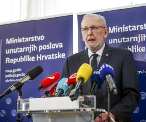 25.03.2022., Zagreb - Potpredsjednik Vlade i ministar unutarnjih poslova Davor Bozinovic odrzao je konferenciju za novinare. Photo: Slavko Midzor/PIXSELL