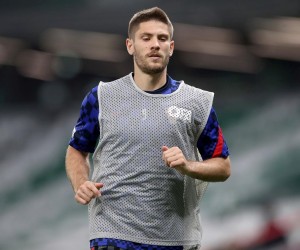 29.03.2022., Katar, Doha - Prijateljski turnir na kojem nastupaju Katar, Bugarska, Slovenija i Hrvatska priprema je za nadolazece Svjetsko prvenstvo. Prijateljska nogometna utakmica na stadionu Education City, Hrvatska - Bugarska. Andrej Kramaric Photo: Igor Kralj/PIXSELL