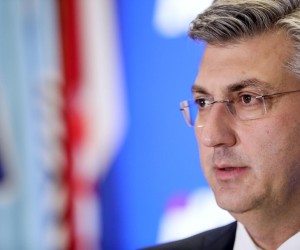 11.4.2022., Zagreb - Sjednica Predsjednistva i Nacionalnog vijeca HDZ-a nakon koje je premijer Andrej Plenkovic dao izjave za medije.
 Photo: Marin Tironi/PIXSELL