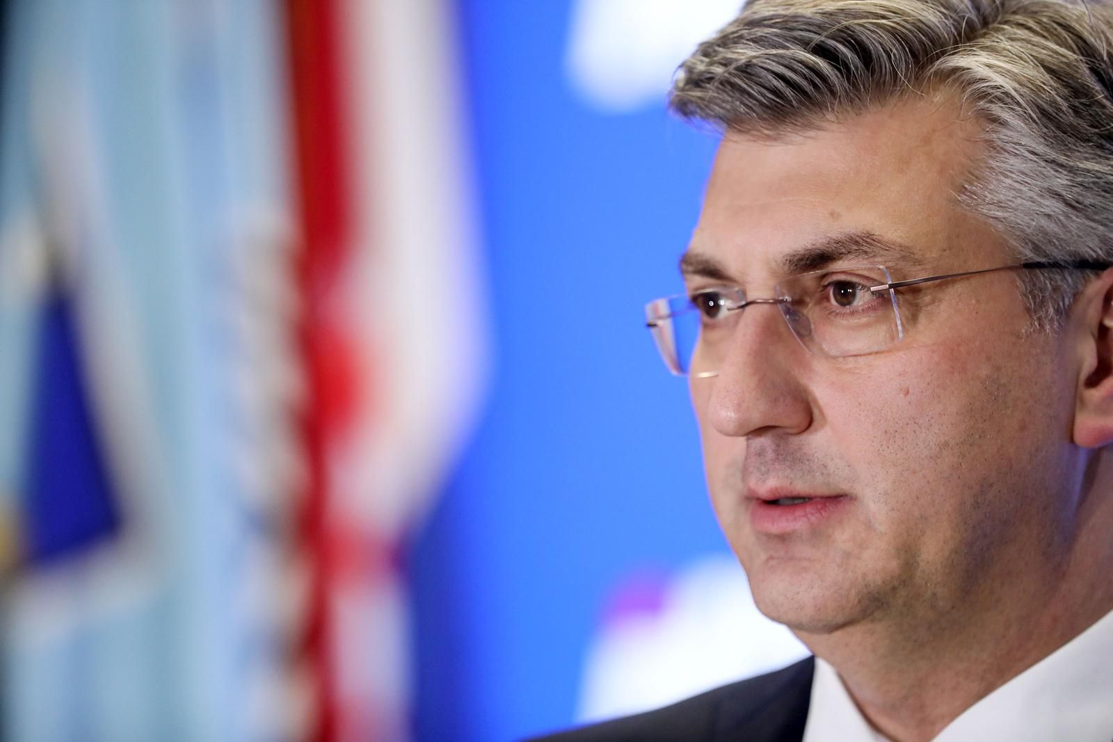 11.4.2022., Zagreb - Sjednica Predsjednistva i Nacionalnog vijeca HDZ-a nakon koje je premijer Andrej Plenkovic dao izjave za medije.
 Photo: Marin Tironi/PIXSELL